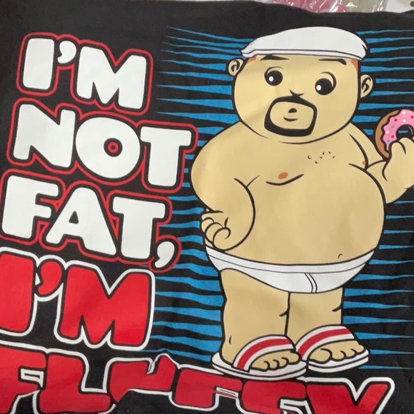 Fluffy World Tour T Shirt 2024 - I’m not fat I’m fluffy - Picture 2 of 2